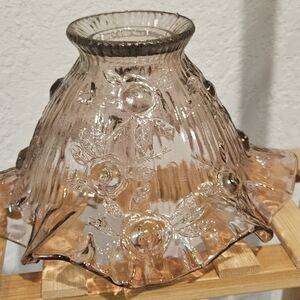 Fenton Fairy Lamp Shade Pink Glass